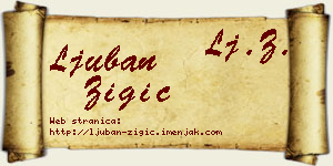 Ljuban Žigić vizit kartica